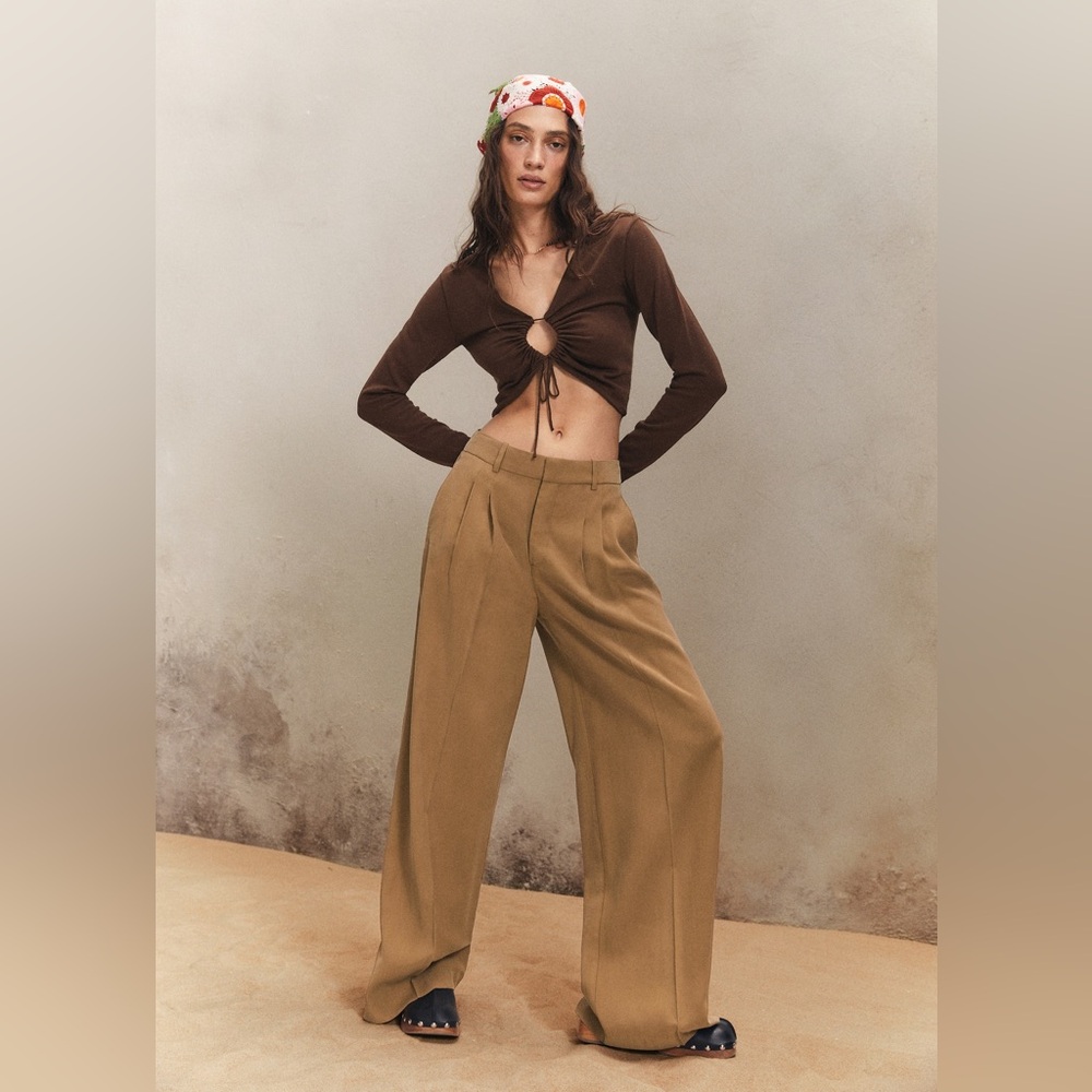 Mango Cropped Knit Top - Picture 3 of 8